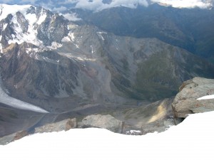 Valle vista dalla cima del Grand Combin